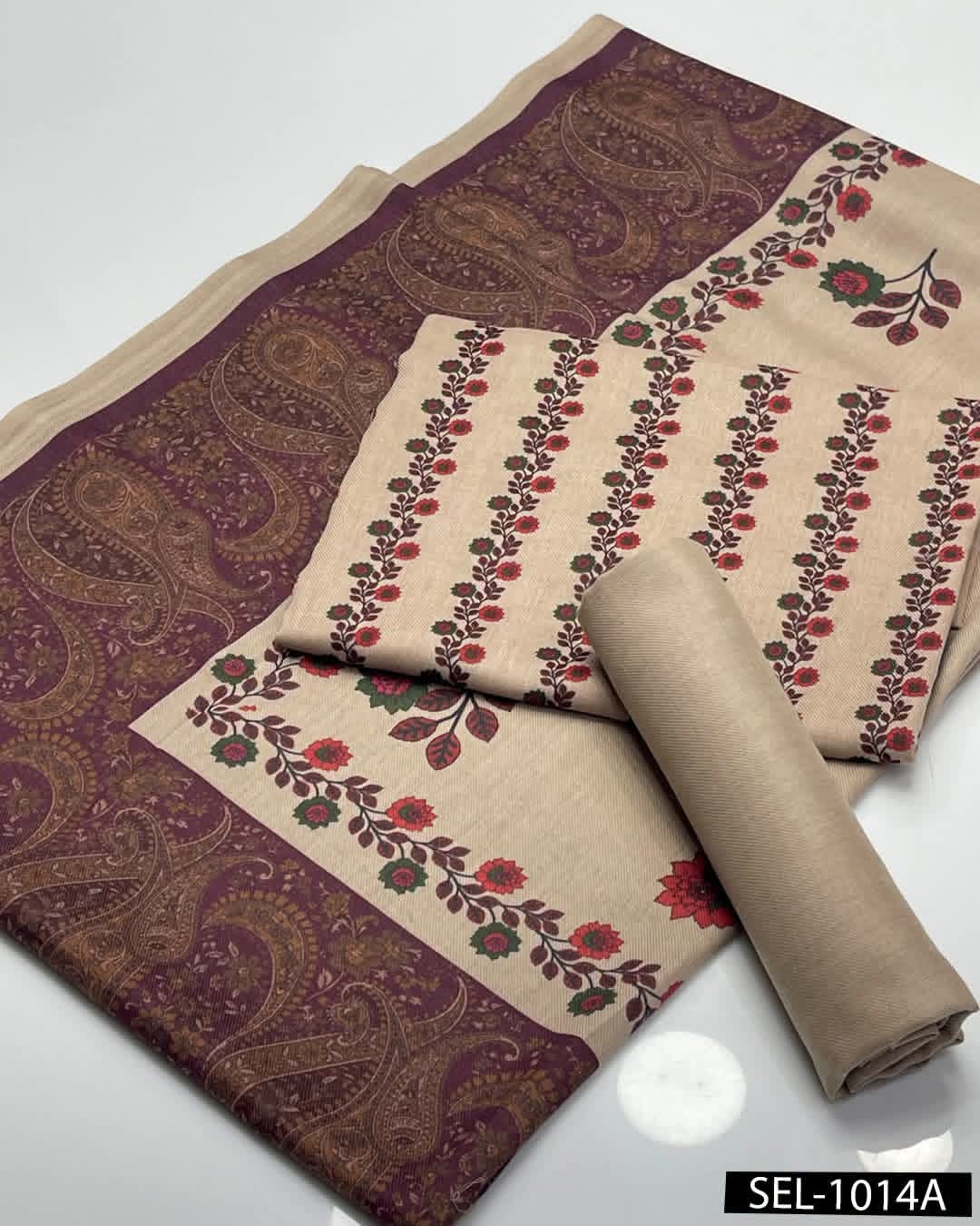 Pashmina kalamkari print